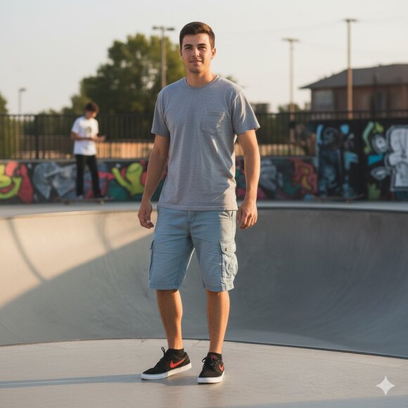 Buffalo David Bitton Men’s Dean Freedom Flex Shorts Relaxed Straight - Picture 6 of 7